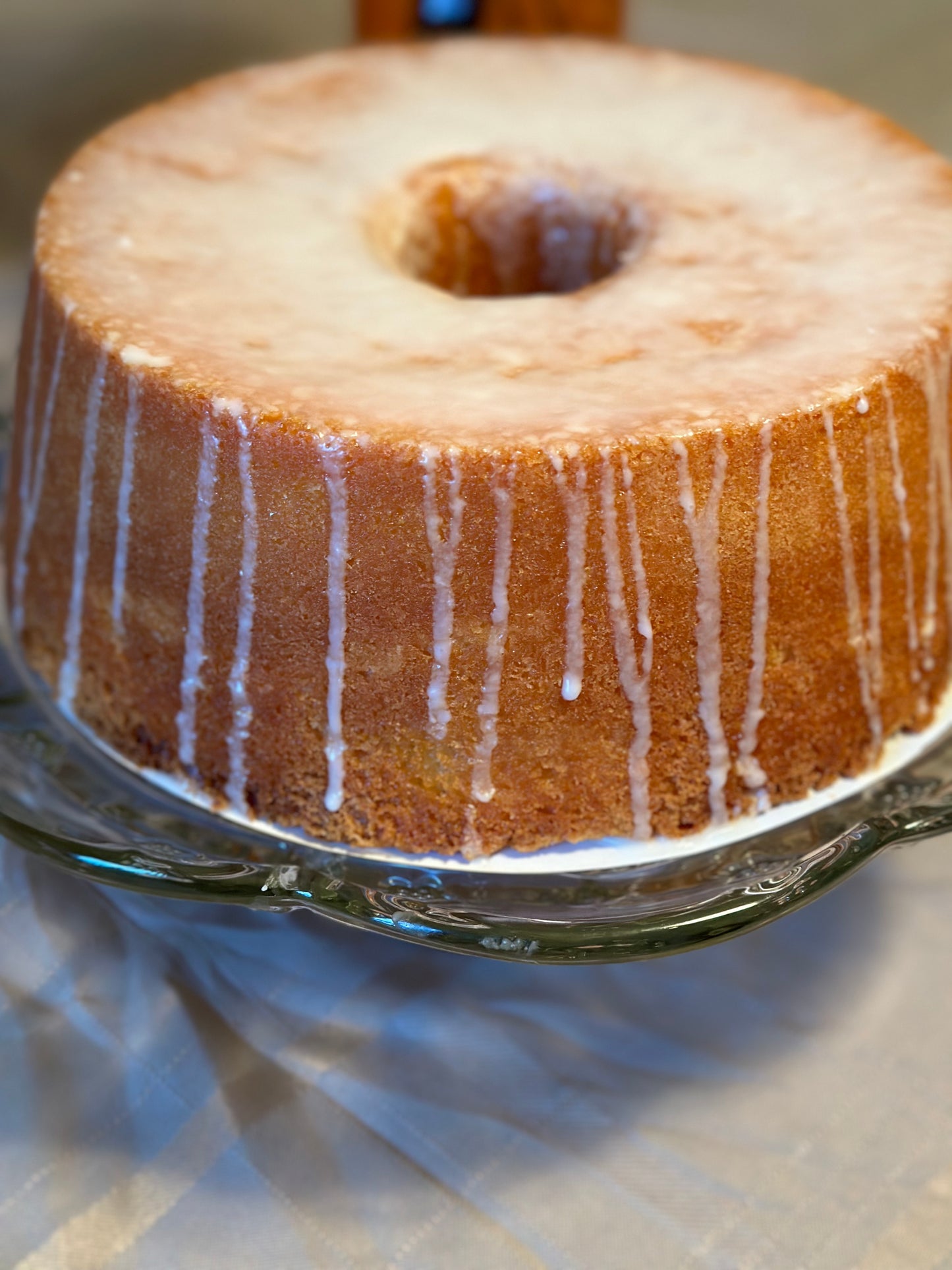 Lemon Pound Cake with a lemon glaze