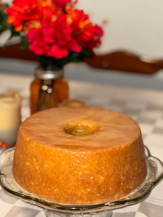 Vanilla Glaze Pound Cake with Vanilla Bean Glaze